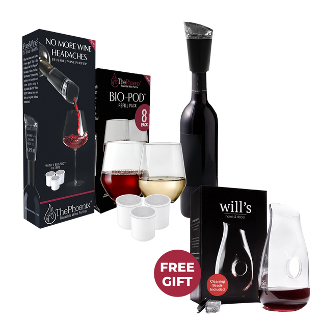 A Wine Filter Bundle No Hangovers, No Headaches The Wand™ by PureWine