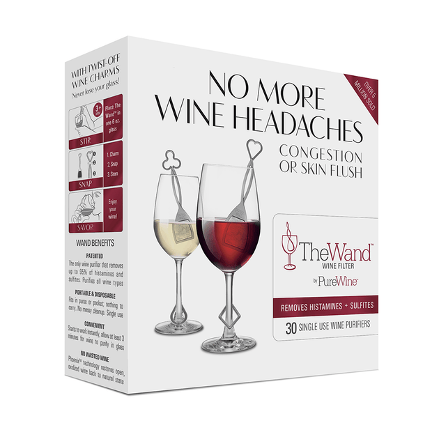 A PerGlass Wine Filter No Hangovers, No Headaches The Wand™ by PureWine