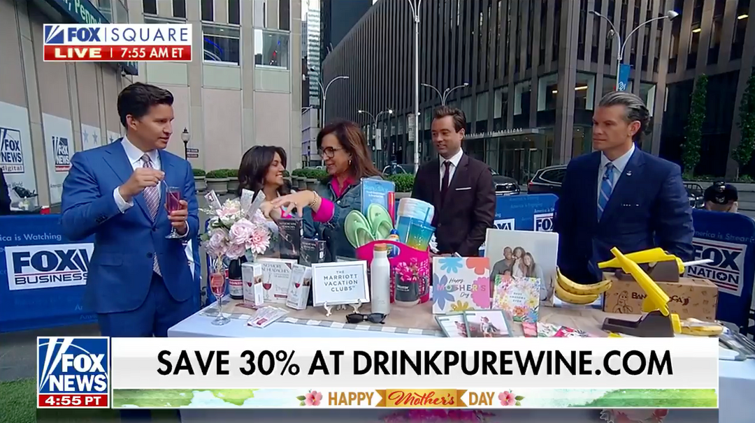 PureWine Featured on Fox and Friends for Mother's Day