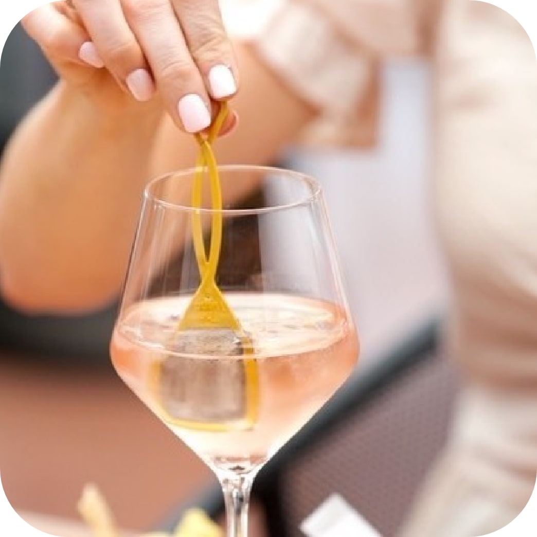 PureWine wand being stirred by woman