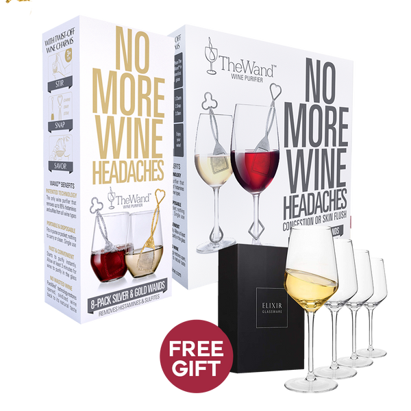 WAND BUNDLE: (2) The Wand 30 packs + FREE set of Elixir Wine Glasses